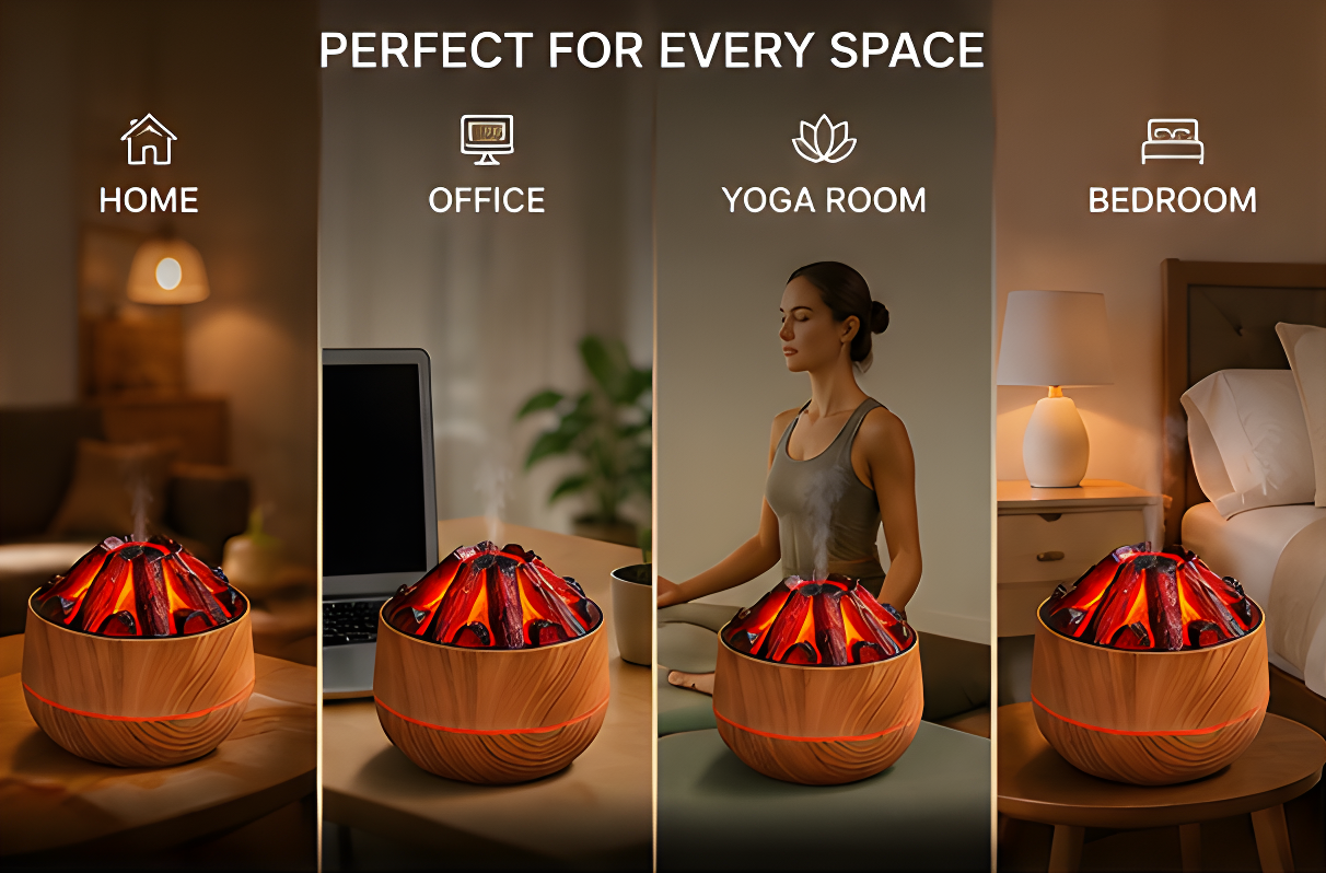 Charcoal Flame Humidifier & Diffuser