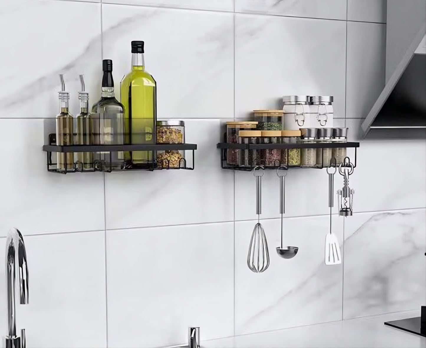 SpiceNest Wall Mounted Kitchen Spice & Storage Organizer