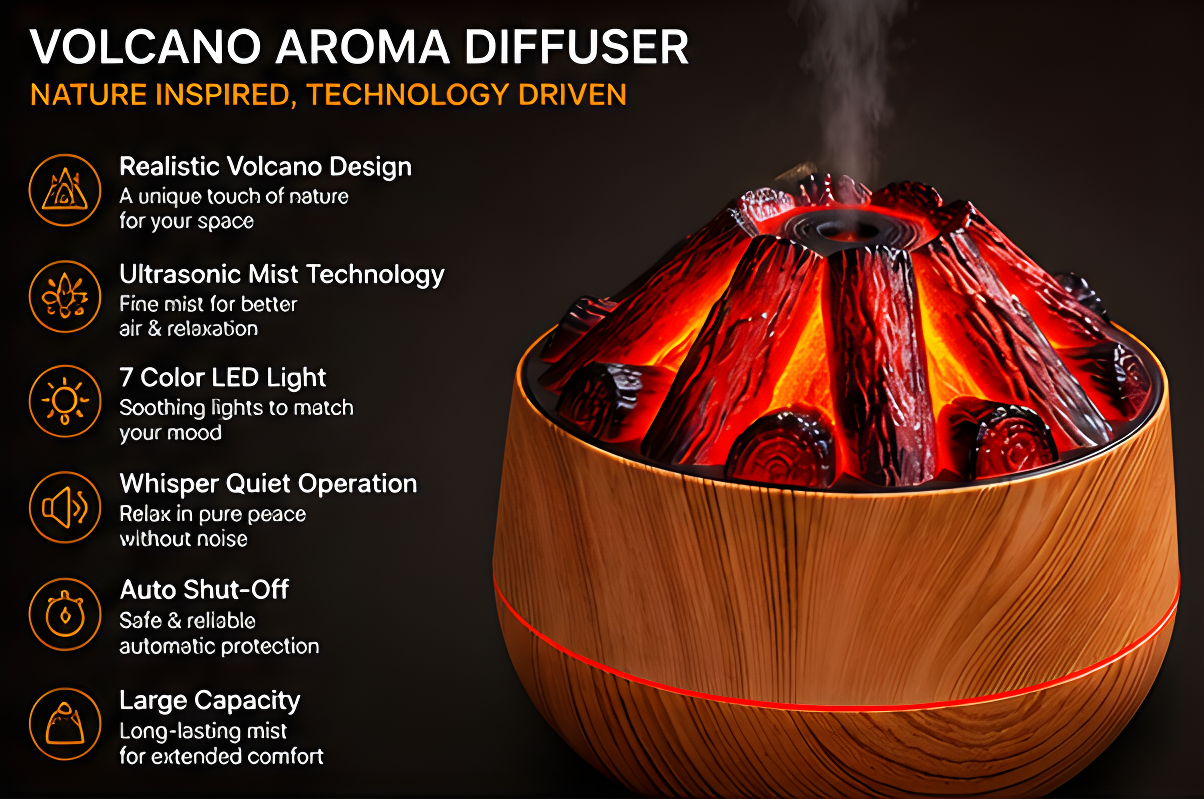 Charcoal Flame Humidifier & Diffuser