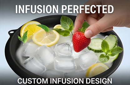 Silicone Ice Face Bowl with Built-in Ice Tray