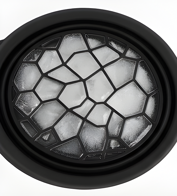 Silicone Ice Face Bowl with Built-in Ice Tray