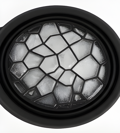 Silicone Ice Face Bowl with Built-in Ice Tray