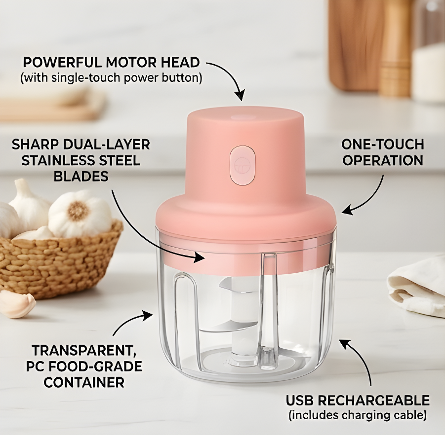 Mini electric Portable Chopper