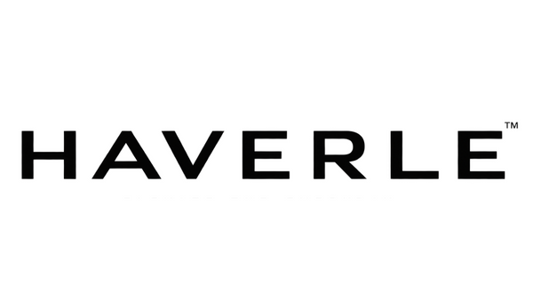 The brand name 'HAVERLE' in black sans-serif lettering centered on a solid white background.