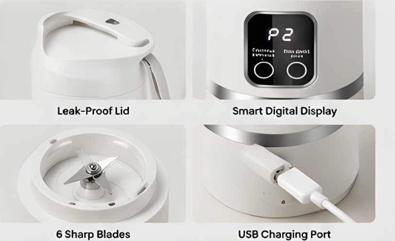 Portable USB Juicer Blender with 1300mAh Battery