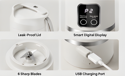 Portable USB Juicer Blender with 1300mAh Battery