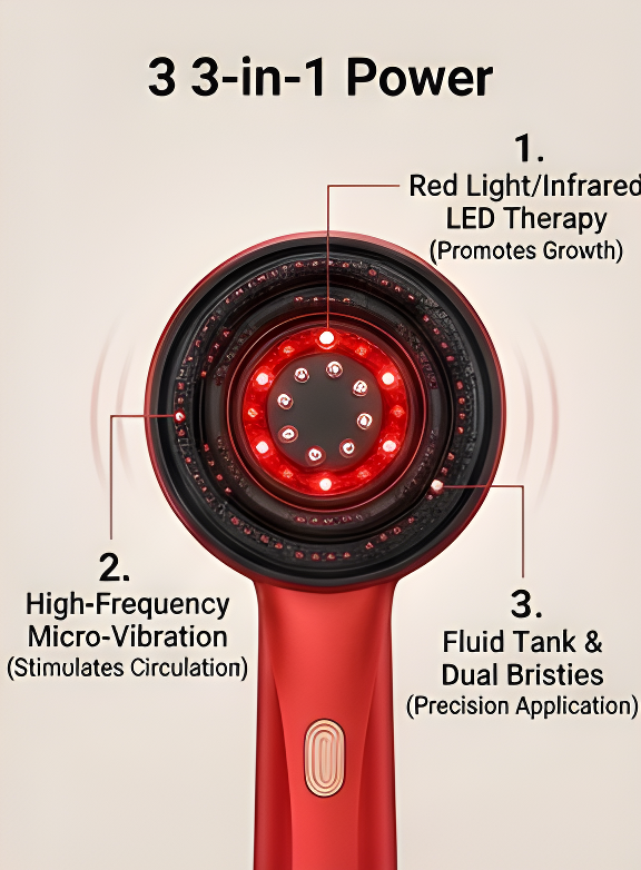 RootRevive 3-in-1 Red Light Scalp Massager