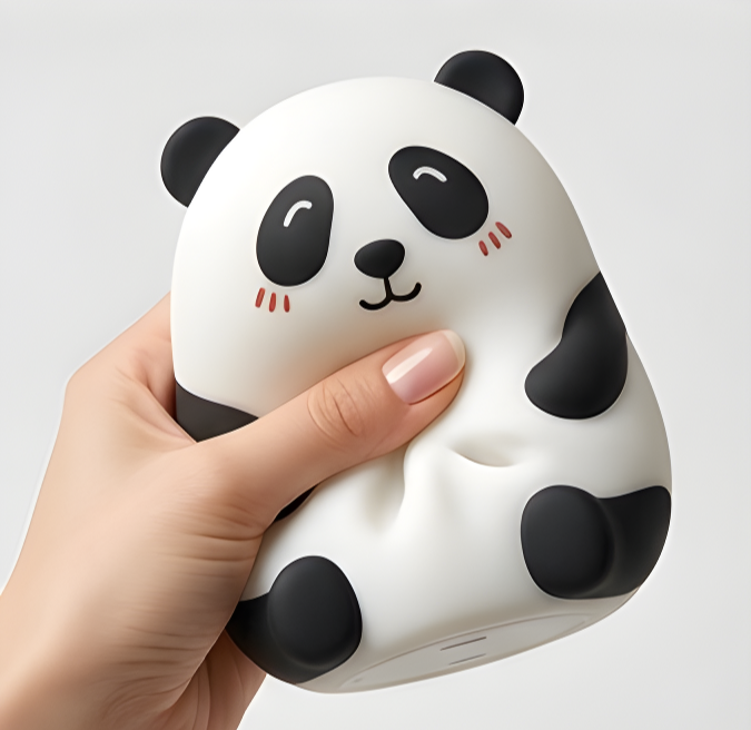 Fluffy Panda Lamp