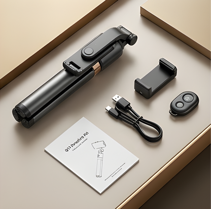 Q13 Smart Tracking Tripod | Auto Face Tracking Selfie Stick with 360° Rotation