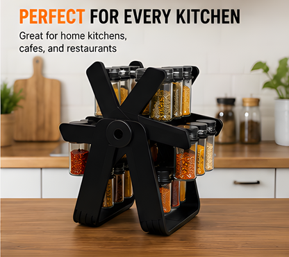 SpiceSpin 18-Jar Rotating Spice Organizer