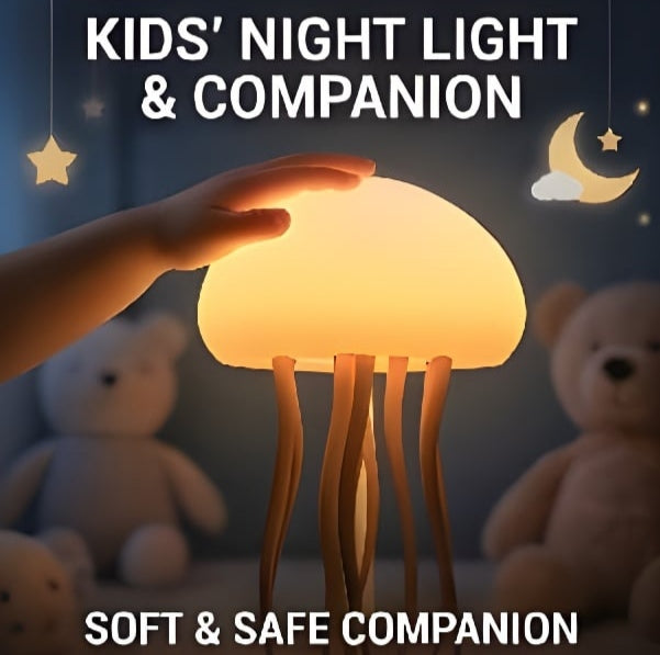 AquaGlow Rechargeable Jellyfish Mood Lamp