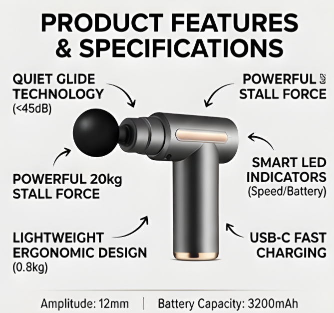 Pulse Pro Mini Gun Massager