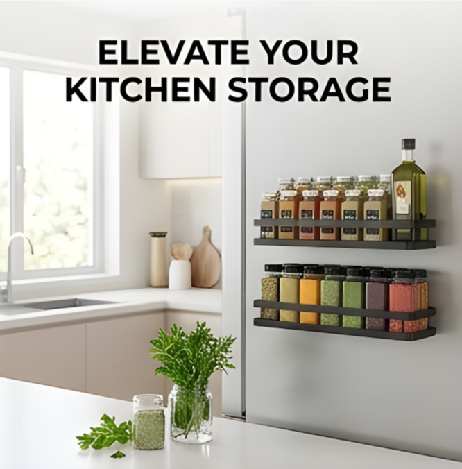 SpiceMag Magnetic Fridge Kitchen Organizer
