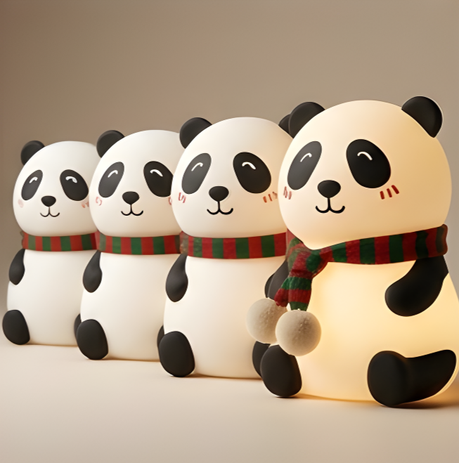 Fluffy Panda Lamp