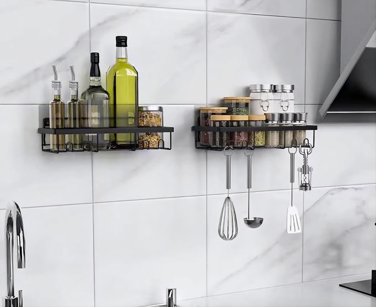 SpiceNest  Wall Mounted Kitchen Spice & Storage Organizer